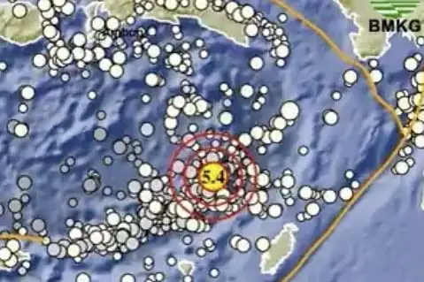 Gempa M5,4 Guncang Tanimbar,...