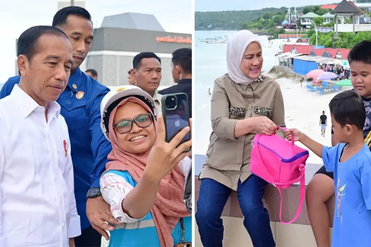 Momen Jokowi Sapa dan...