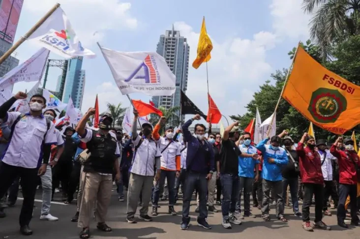 Pengamanan Demo Buruh,...
