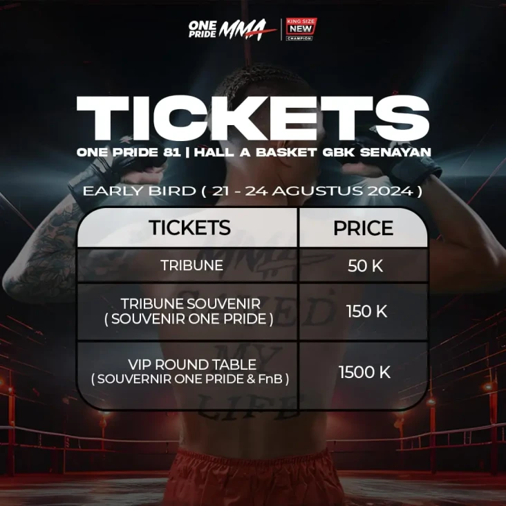 One Pride MMA 81: Harga...