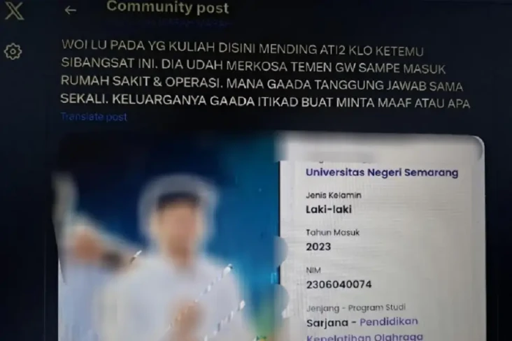 Geger! Viral Mahasiswa...