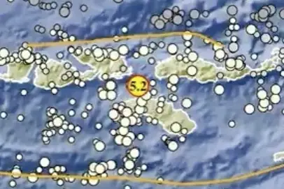 Gempa M5,2 Guncang Tambolaka...
