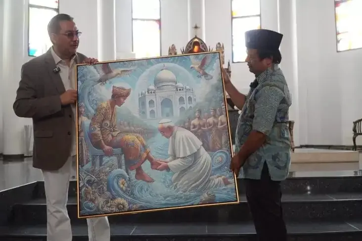 Lukisan Denny JA Menyambut...
