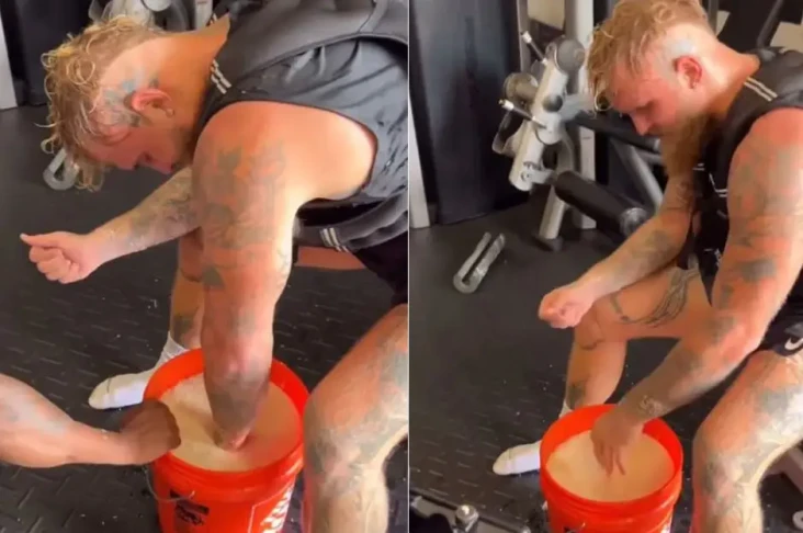 Jake Paul Berlatih Penguatan...