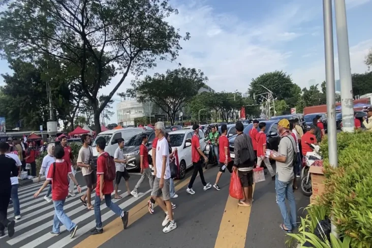Macet Jelang Laga Indonesia...