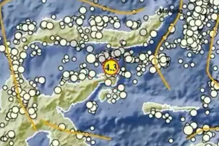 Gempa Magnitudo 4,3...