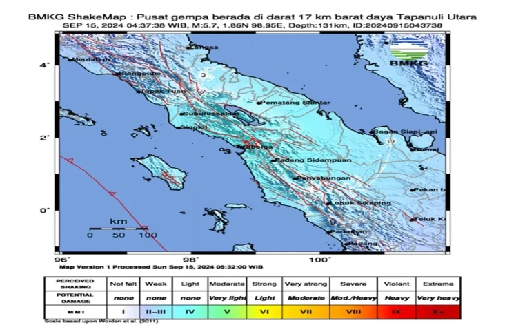 Gempa Magnitudo 5,7...