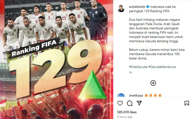 Respons Erick Thohir...