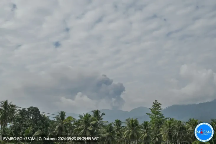 Gunung Dukono Meletus...