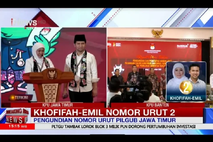 Pilgub Jatim 2024, Khofifah-Emil...