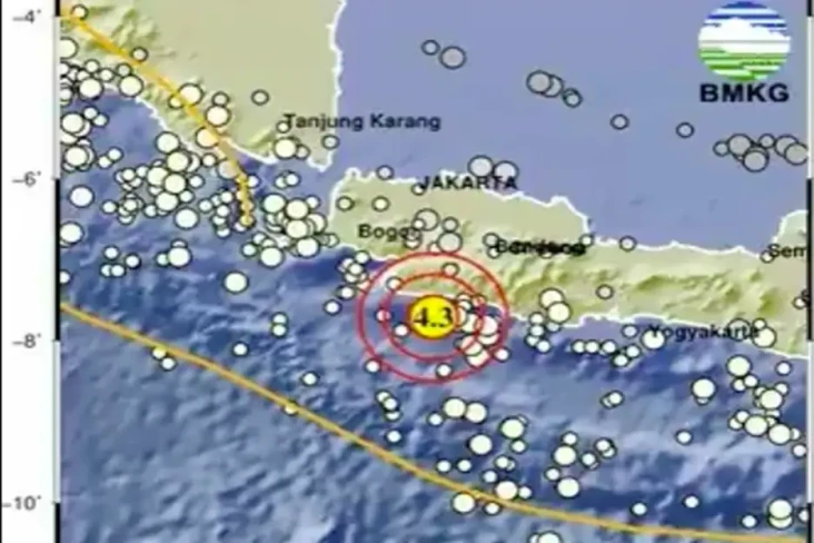 Gempa M4,3 Guncang Kota...