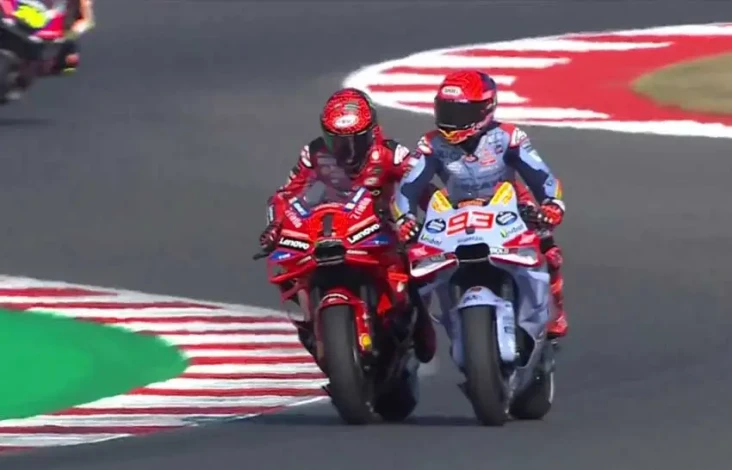 Momen Mesra Marc Marquez...