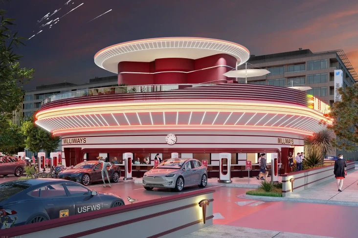 Tesla Bikin Resto dengan...