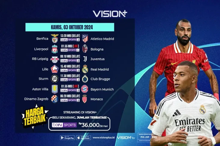 Jadwal dan Link Streaming...