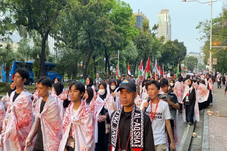Peserta Aksi Bela Palestina...