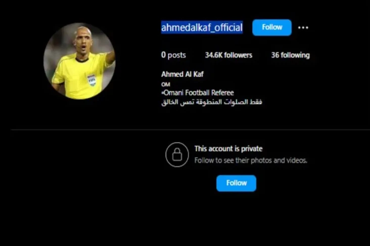 Akun IG Wasit Ahmed...