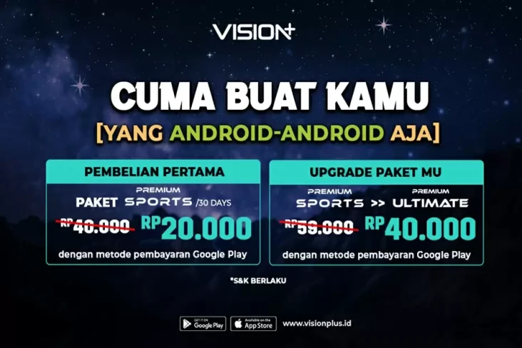 Waktunya Langganan Vision+...