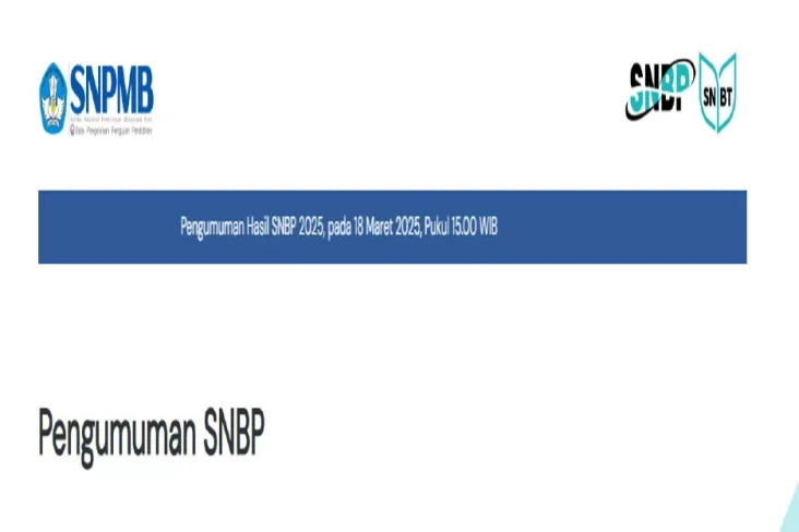 Kapan Pengumuman SNBP...