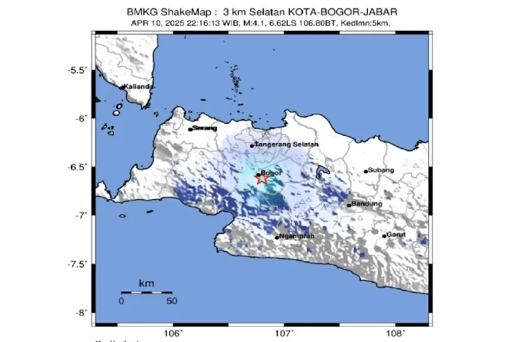 Gempa M4,1 Guncang Bogor,...
