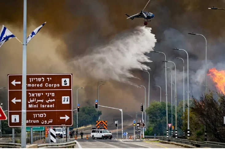 Kebakaran Hebat di Israel...