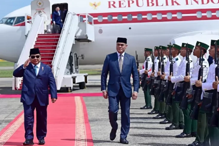Prabowo Tiba di Brunei...