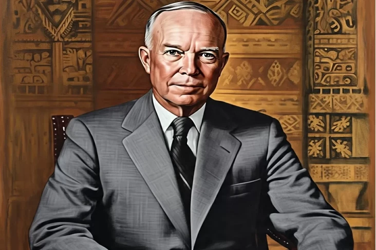 Profil Dwight D Eisenhower,...