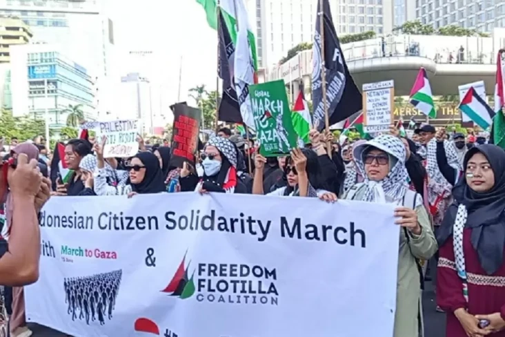 Aksi Dukung Palestina,...