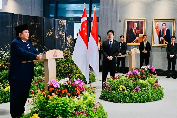 Prabowo dan PM Singapura...