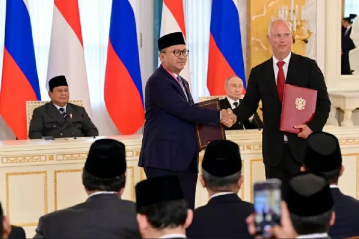 Prabowo dan Putin Saksikan...