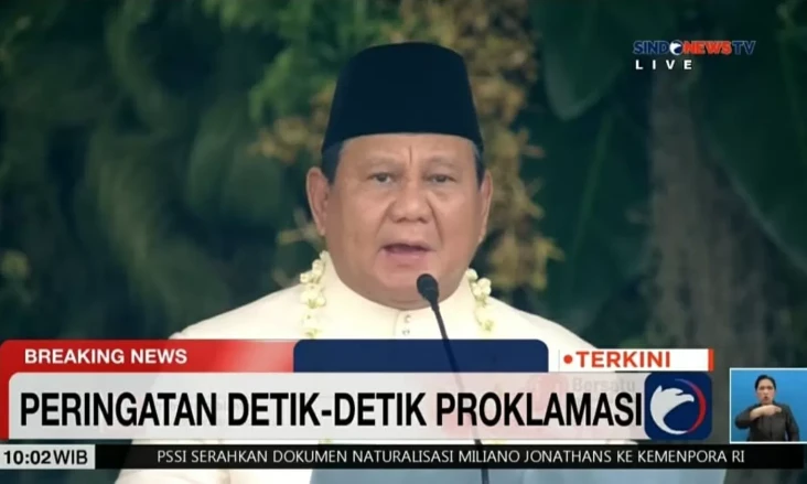 Perdana, Presiden Prabowo...