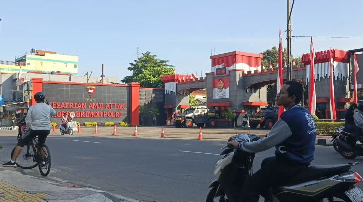 Suasana Mako Brimob...