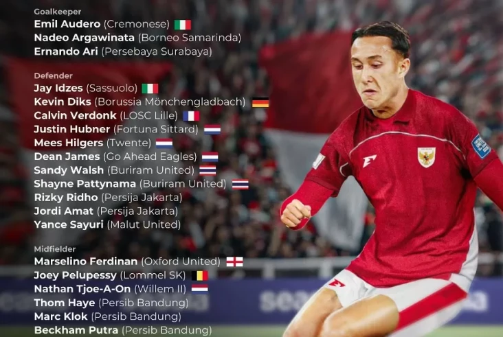 Daftar 29 Pemain Timnas...