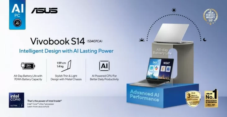 ASUS Vivobook S14 (S3407CA)...