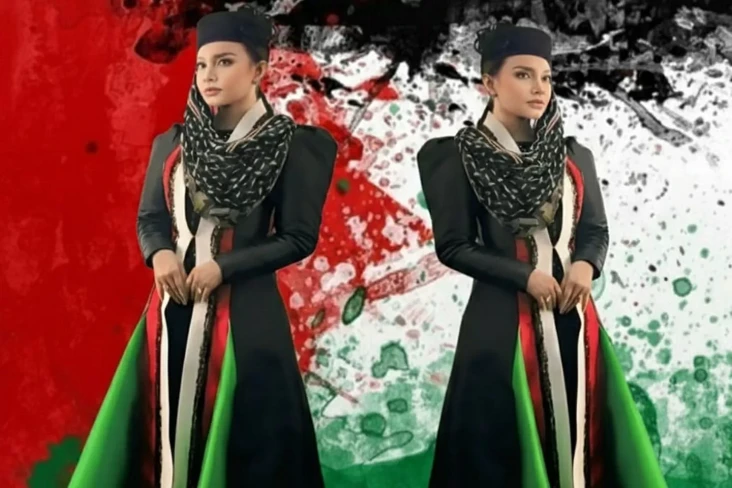 Rossa Pakai Baju Palestina...