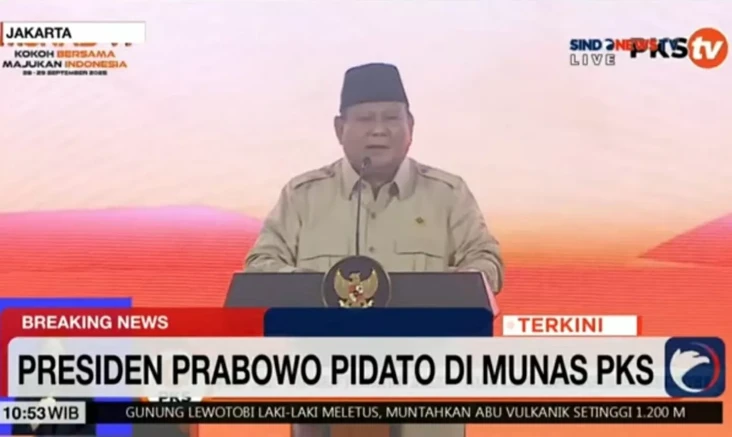 Prabowo di Munas PKS:...