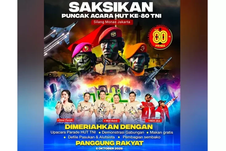 Meriah! HUT TNI ke-80...