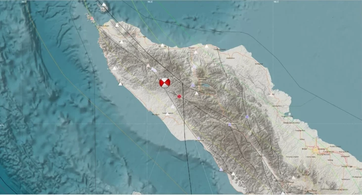 Gempa M5,0 di Nagan...