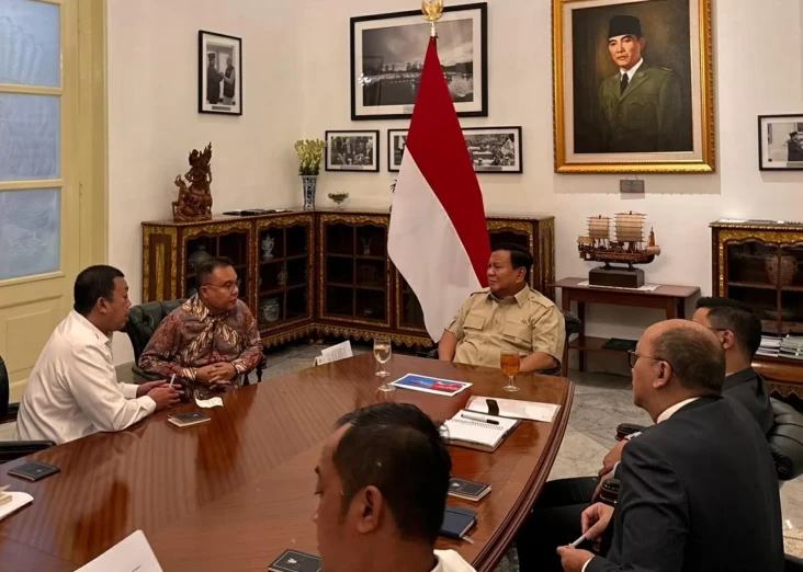 Prabowo Bersama Dasco...