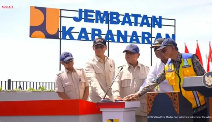 Resmikan Jembatan Kabanaran...