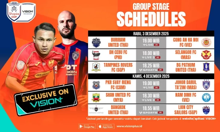 Jadwal ASEAN Club Championship...