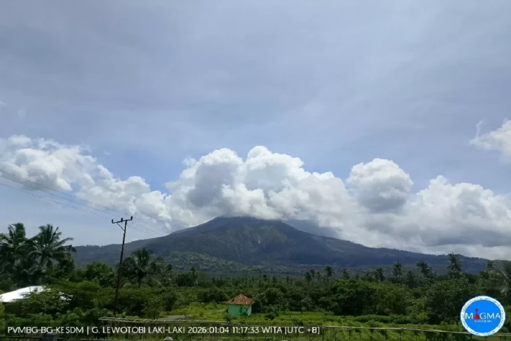 Gunung Lewotobi Laki-laki...
