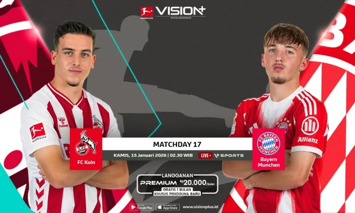 Jadwal FC Koln vs Bayern...