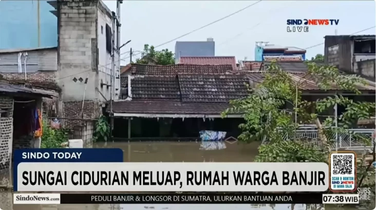 Sungai Cidurian Meluap,...