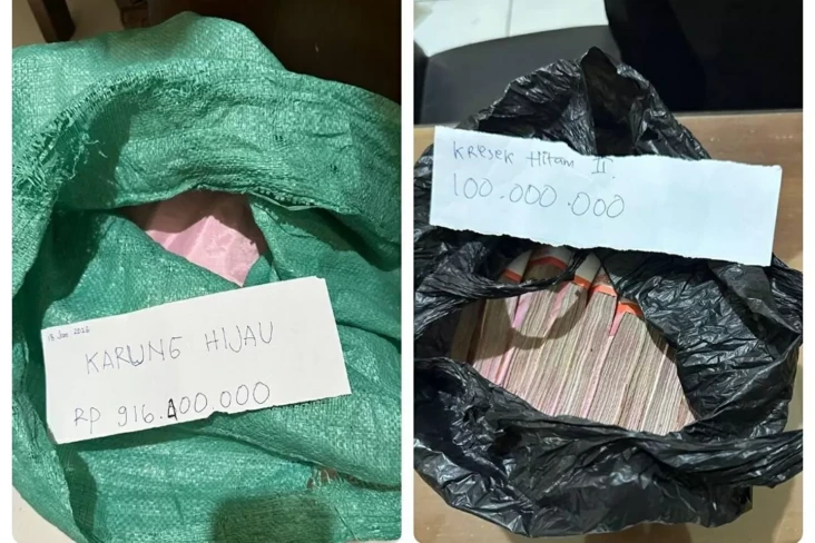 Penampakan Karung dan...