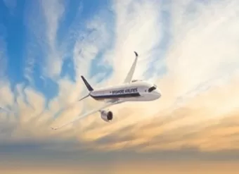 Pesawat A350-900 Jarak...