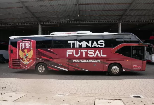 Bus Timnas Futsal Indonesia...