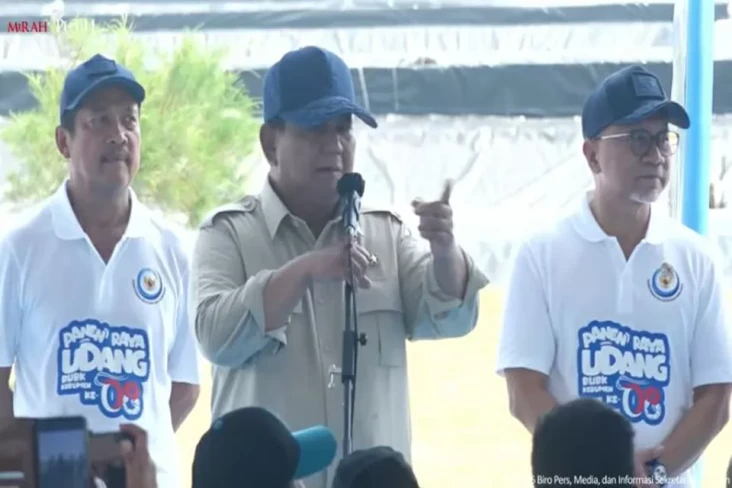Prabowo Panen Raya Udang...