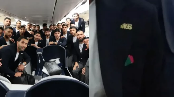 Timnas Iran Pakai Pin...