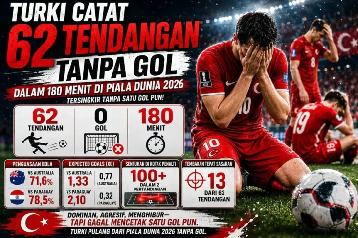 Turki Catat 62 Tendangan...