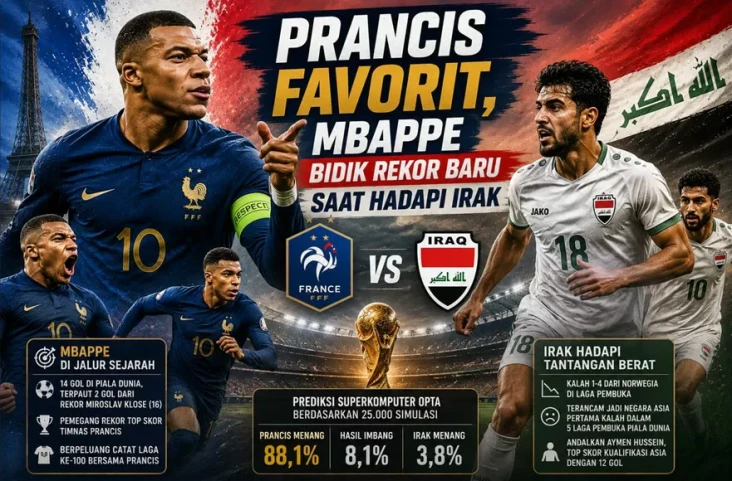 Prancis Favorit, Mbappe...